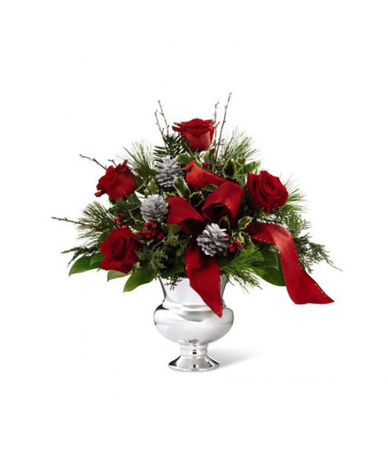 The FTD Silver Tidings Bouquet by Better Homes and Gardens